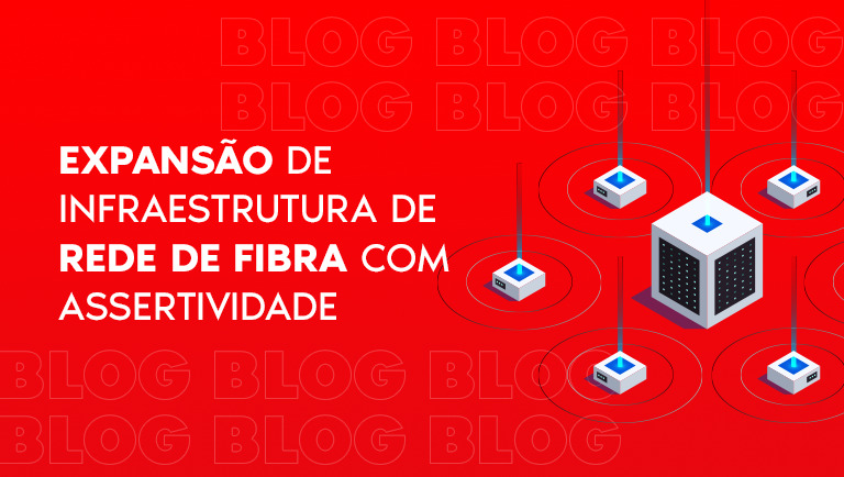 Imagem de capa para blog sobre infraestrutura de rede.