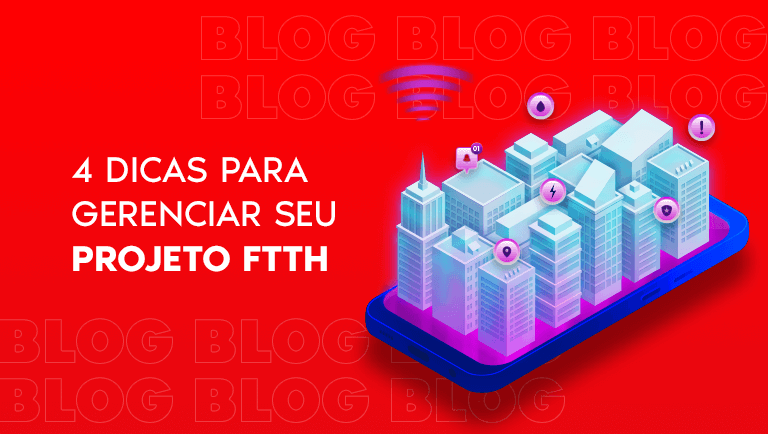 Imagem ilustrativa para blog sobre projeto FTTH.