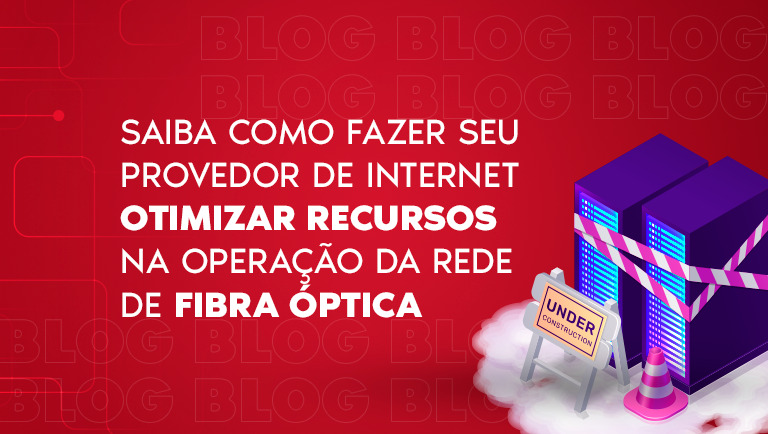 Imagem ilustrativa para blog sobre fibra óptica,