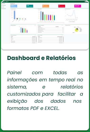 dashboard e relatórios do geosite arborização urbana