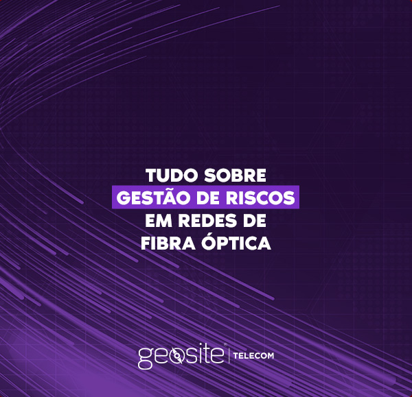 Gestão de Riscos: fundo roxo com o título do artigo escrito em branco.