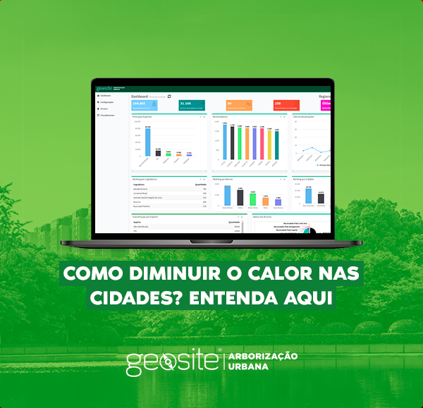 como diminuir o calor: o fundo verde com o nome do título do blog na cor branca.